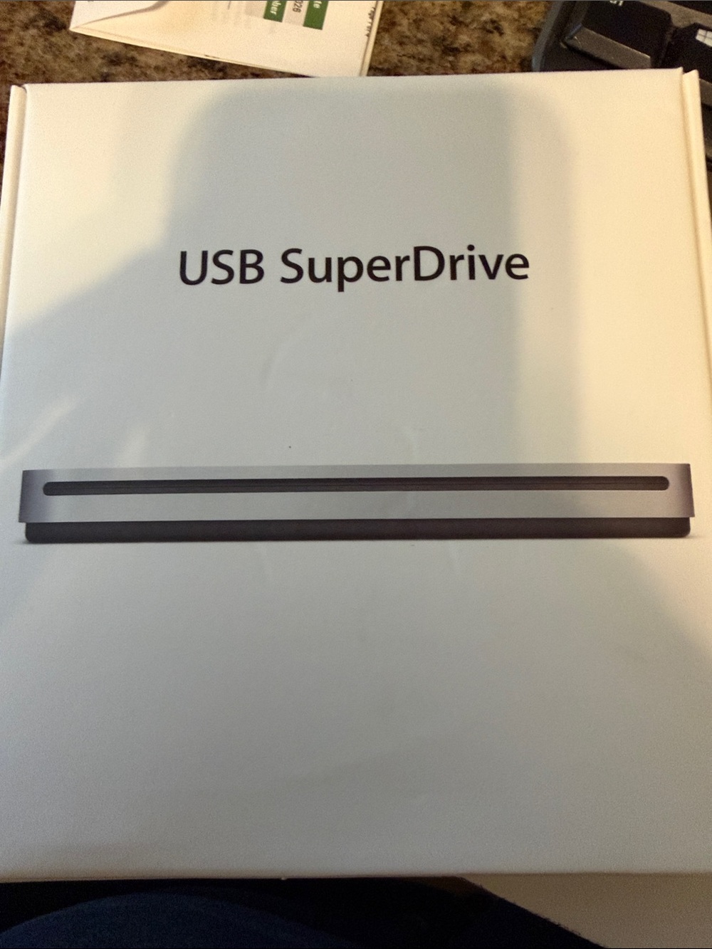 Apple USB SuperDrive External Optical Drive - Silver/White Packaging